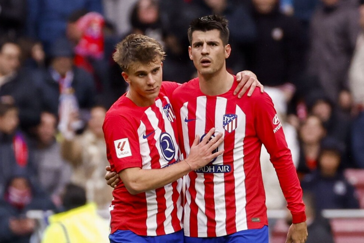 包含莫拉塔连续破门，马竞豪取胜利的词条