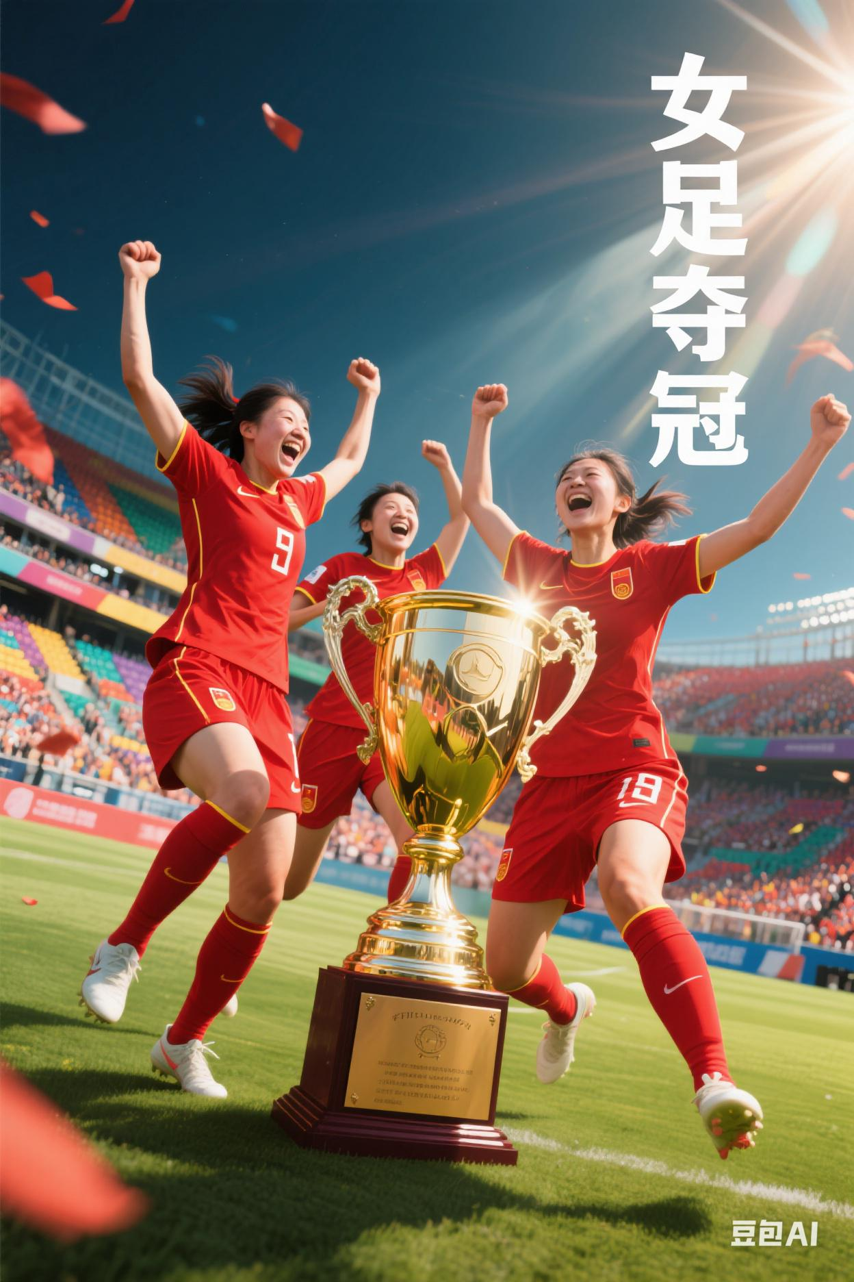 中国女足在比赛中展现出色发挥，获得成功